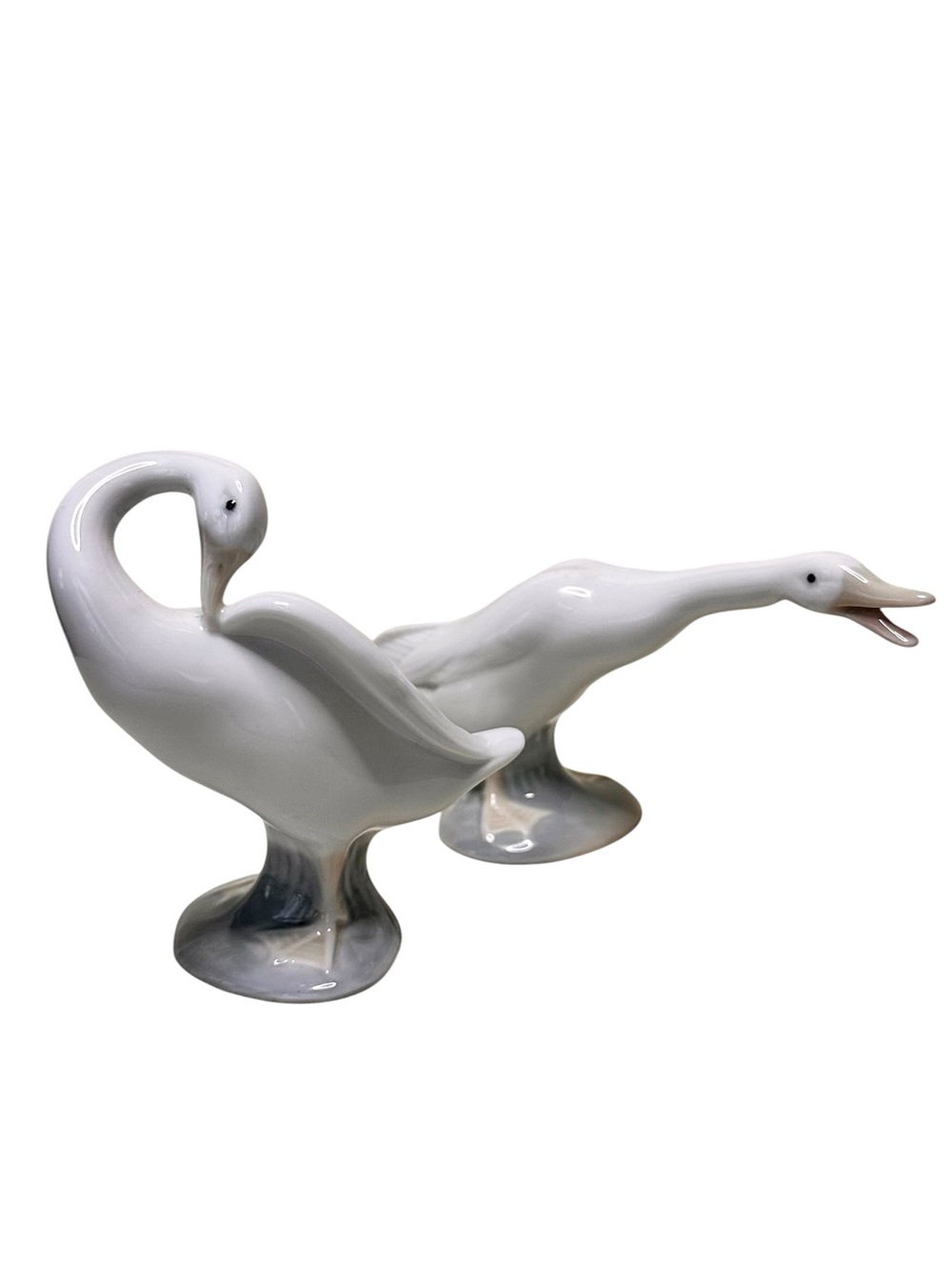 Lladro Porcelain Little Ducks Figurines #4552 Standing and #4553 Preening